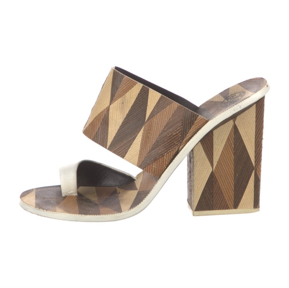 Tory Burch Kepner Geometric Heel Slide Sandals